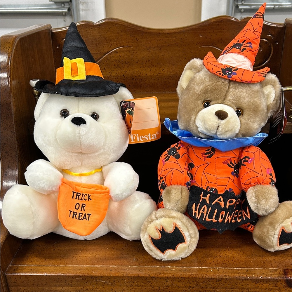 Vintage Fiesta Halloween Bears From the 90’s  new with tags
